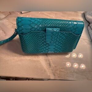 Just solutions eye glasses clutch purse WITH CROSSBODY STRAP NEW WITHOUT TAG